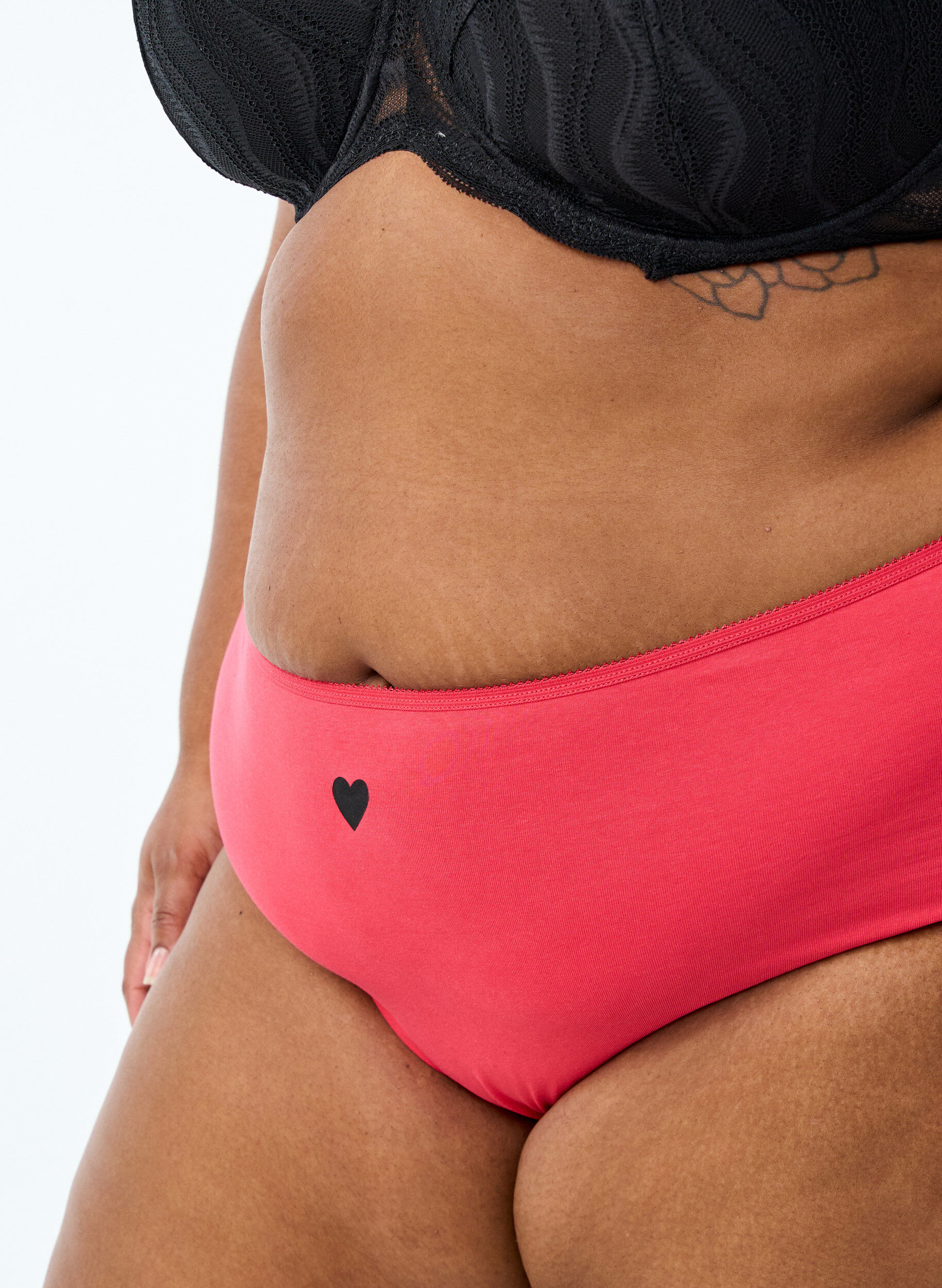 Zizzi7-pack slip met normale taille, Mixed colours, Model image number 2