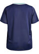 Sporty T-shirt in mesh met print aan de voorkant, Blauw, Packshot image number 1