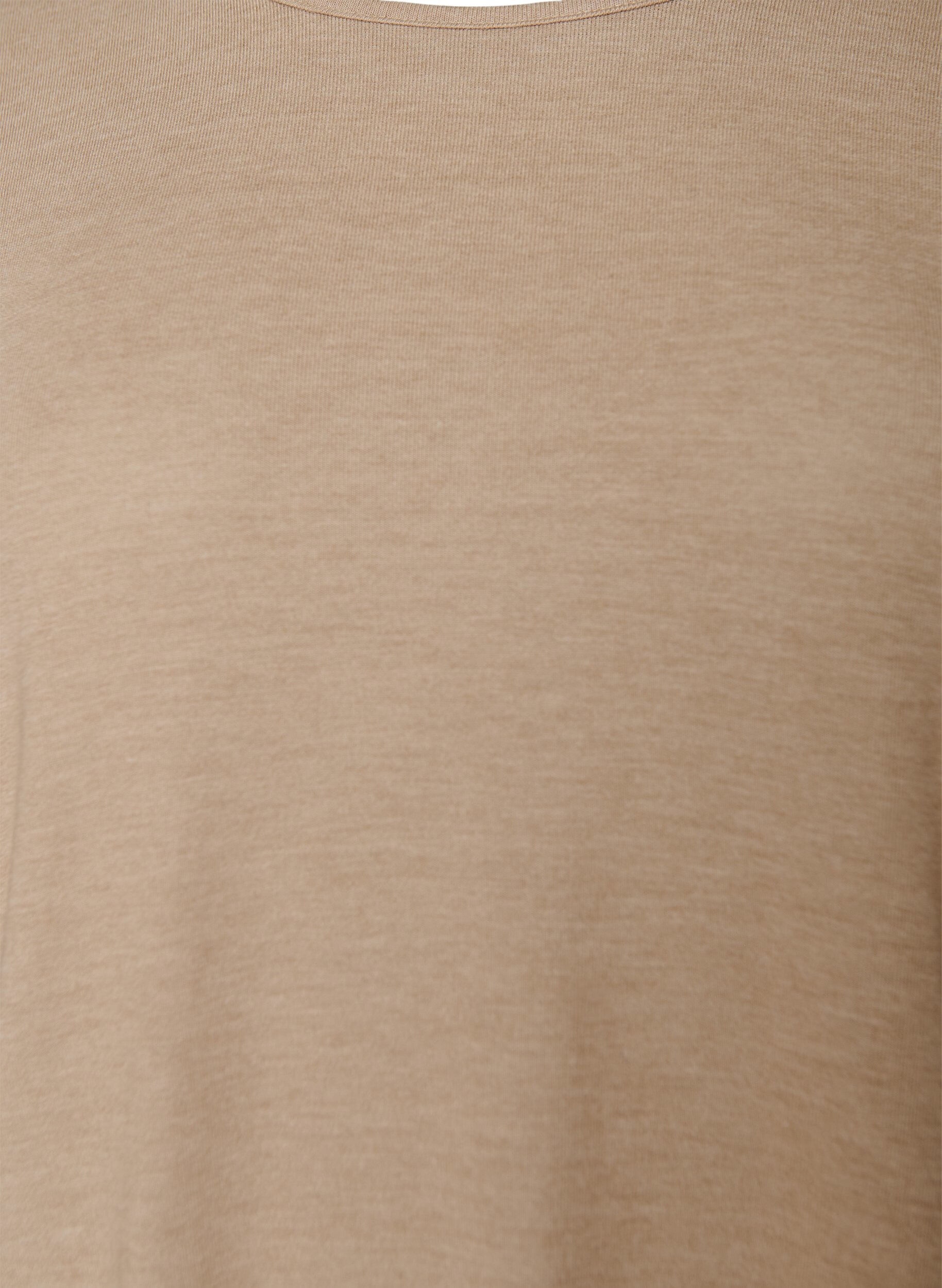 Zizzi Jersey blouse met 3/4 mouwen, Beige, Packshot image number 2