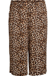 Culotte broek met print, Bruin