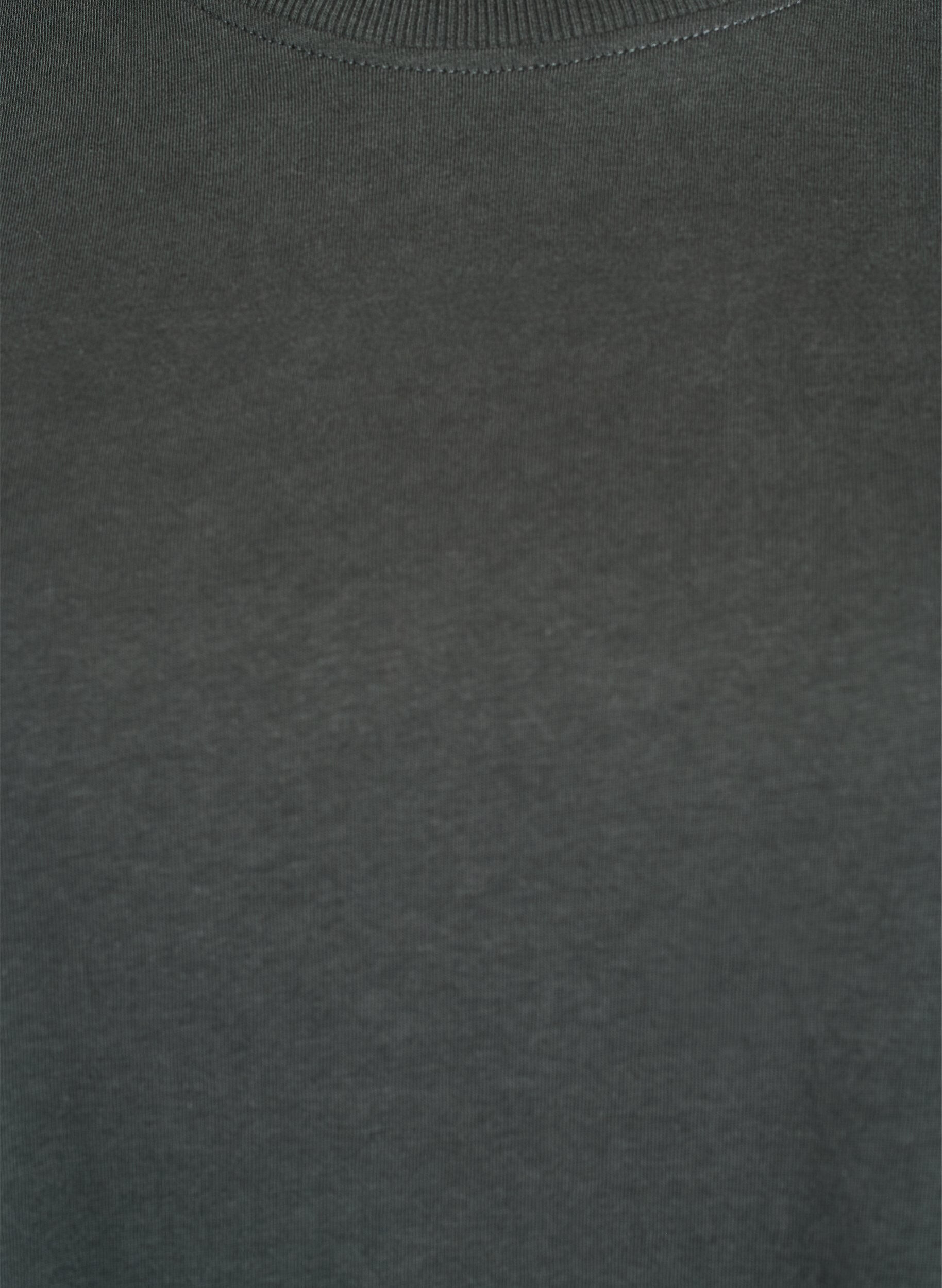 Zizzi Basic katoenen T-shirt met ronde hals, Groen, Packshot image number 2