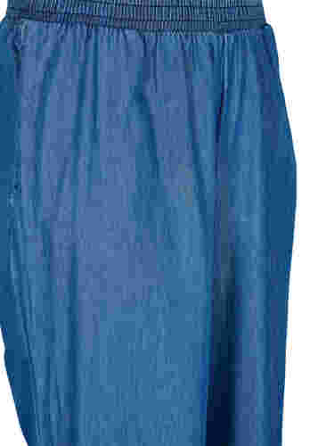 Losse denim broek van lyocell (TENCEL™), Dark Blue, Packshot image number 2