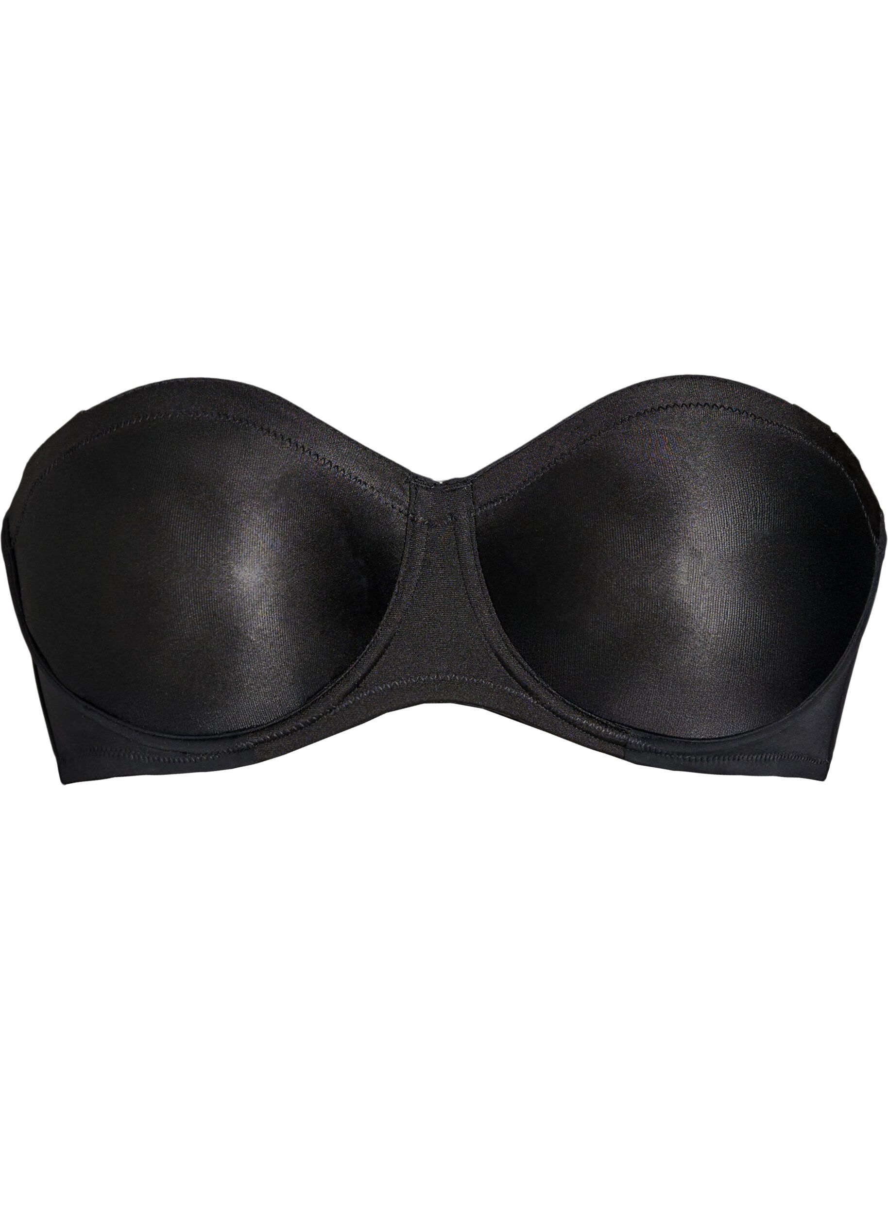 Zizzi Strapless beha met beugel, Zwart, Packshot image number 0