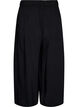 Culotte in viscose met een high waist en wijde pijpen, Zwart, Packshot image number 1