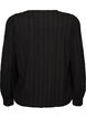 Jersey blouse met structuur en ballonsilhouet, Zwart, Packshot image number 1