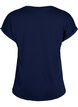 T-shirt met korte mouwen van katoenmix, Blauw, Packshot image number 1