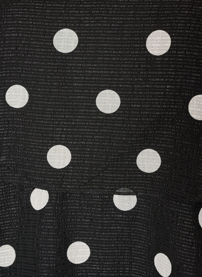 Gelaagde jurk met ruches en spaghettibandjes, Zwart, Packshot image number 2