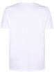 T-shirt van biologisch katoen met strikdetail, Bright White, Packshot image number 1