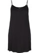 Effen onderjurk in viscose, Zwart, Packshot image number 0