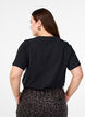 T-shirt in biologisch katoen met een ronde hals, Black, Model image number 1