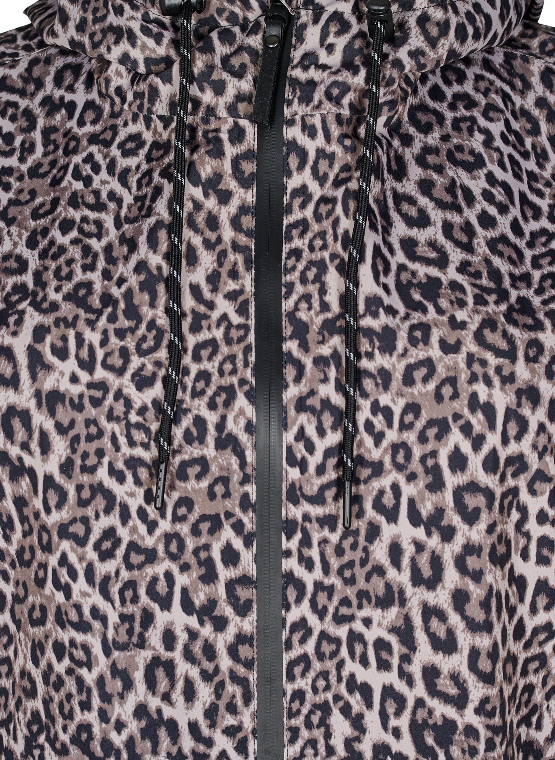 Zizzi Regenjas met zakken en capuchon, Bruin, Packshot image number 2