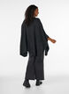 Poncho met ronde hals en breisel, Grijs, Model image number 2