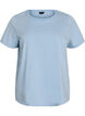 Grafisch T-shirt van biologisch katoen, Blauw, Packshot image number 0