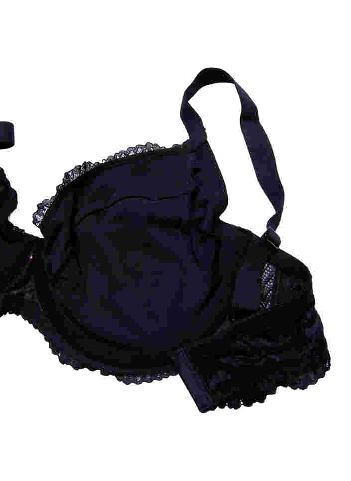 Support the breasts - beugelbeha met zakjes voor padding, Black, Packshot image number 3