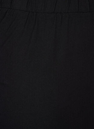 Lange rok in katoen met split, Black, Packshot image number 2