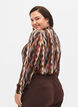 Bedrukte blouse met smock, Earthy Zig Zag, Model image number 1