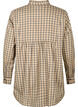 Geruite overhemdblouse met ruches, Brown Check, Packshot image number 1