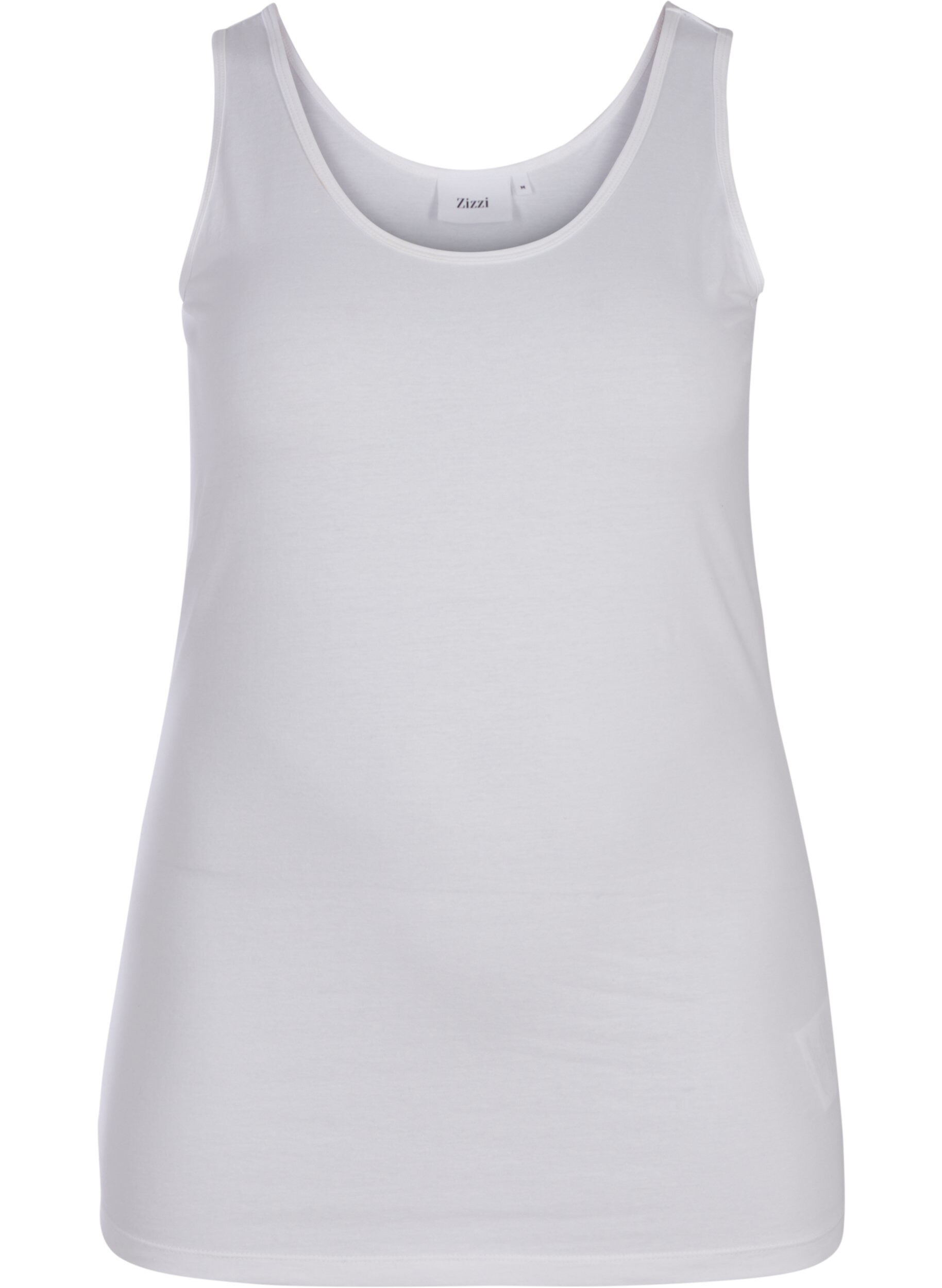 Zizzi Basic top, Wit, Packshot image number 0