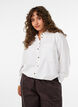 Shirt met borstzak en ballonvorm, Wit, Model image number 0
