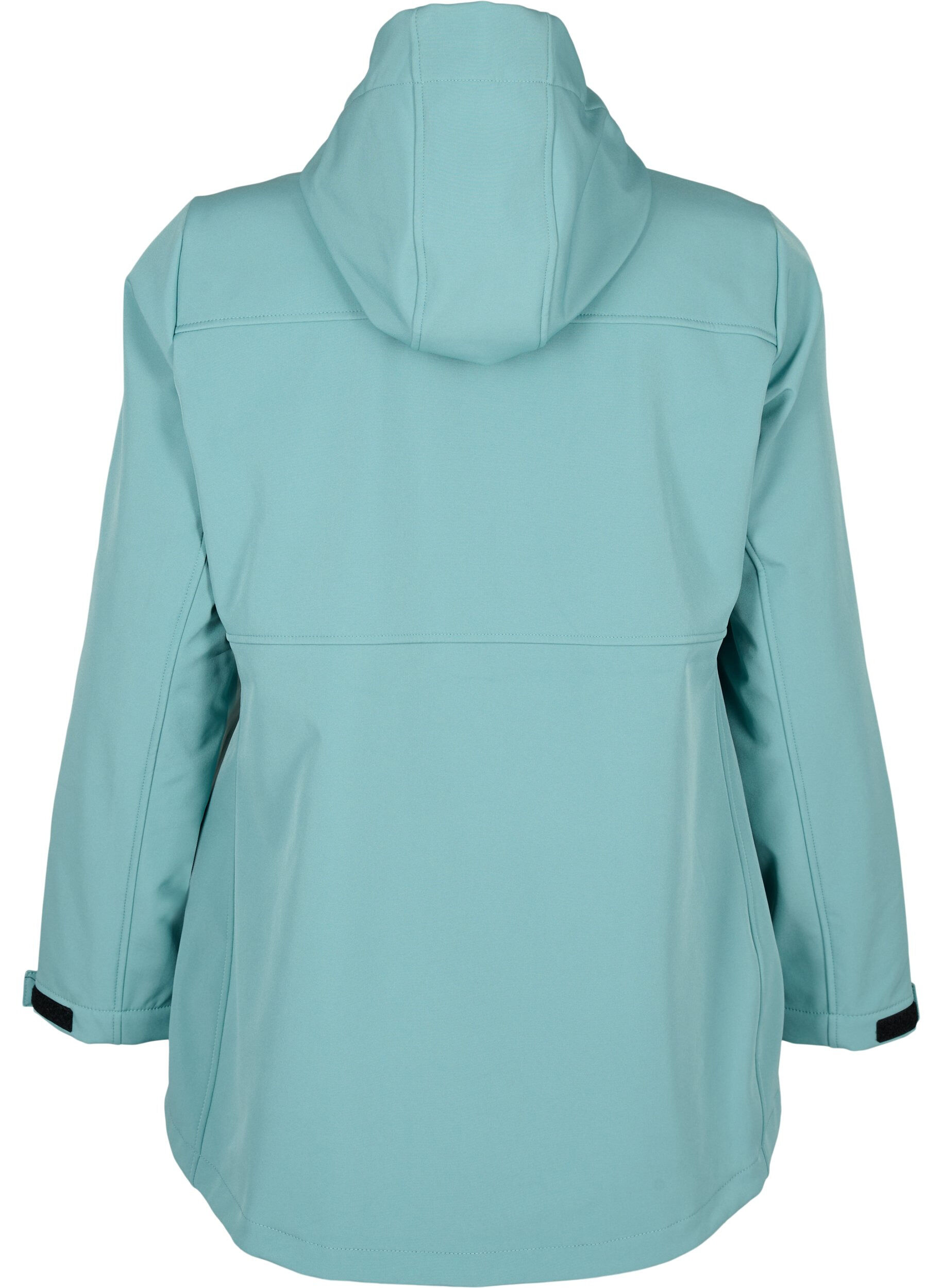 Zizzi Korte softshell jas met zakken, Arctic, Packshot image number 1