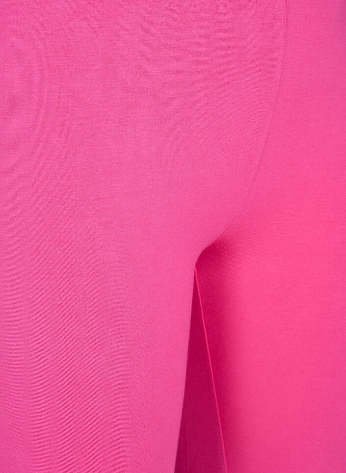 Effen basic fietsbroek, Roze, Packshot image number 2