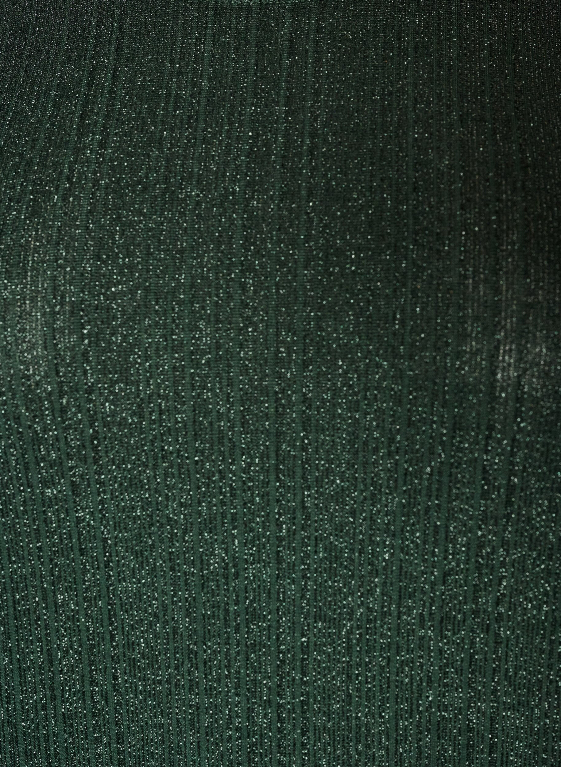 ZizziBlouse met verticale structuur en glitterdraad, Groen, Packshot image number 2