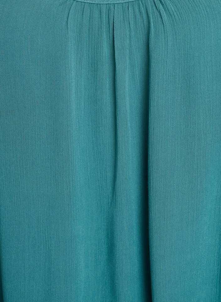 Strap top in viscose, Blauw, Packshot image number 2