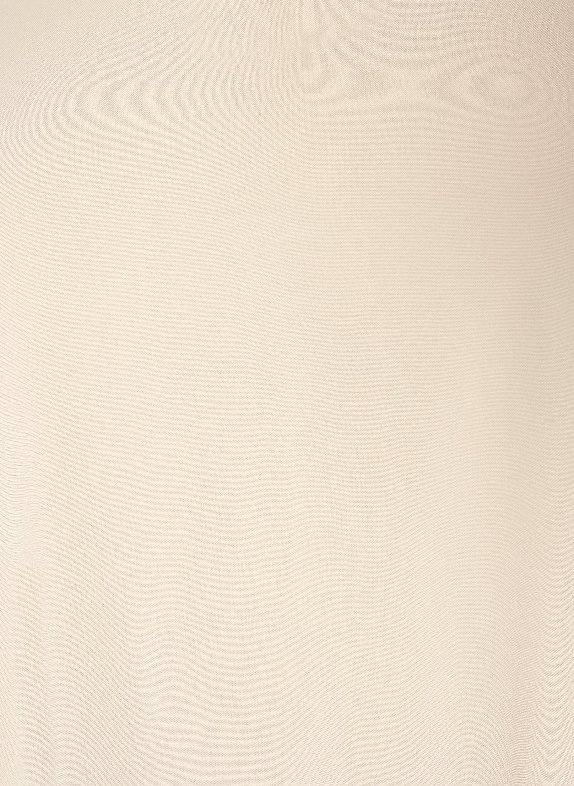 ZizziViscose blouse met V-hals en afgeronde zoom, Beige, Packshot image number 2