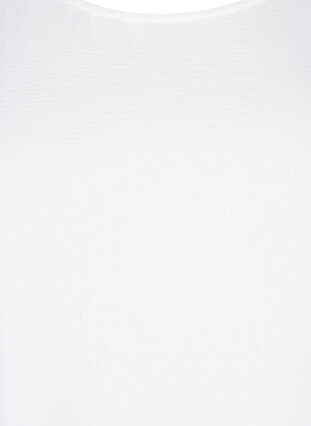 Blouse met lange mouwen en textuur, Bright White, Packshot image number 2