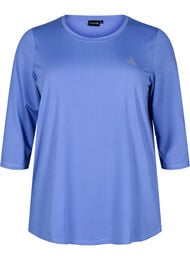 Sporttop met 3/4 mouwen, Blauw