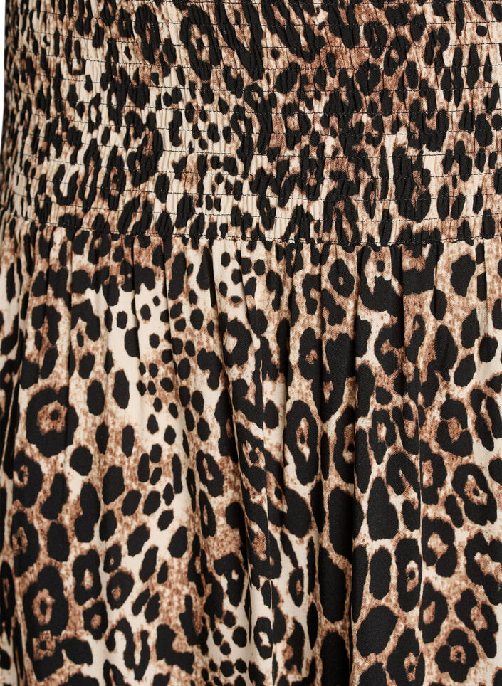 Viscose maxi-rok met smock, Bruin, Packshot image number 2