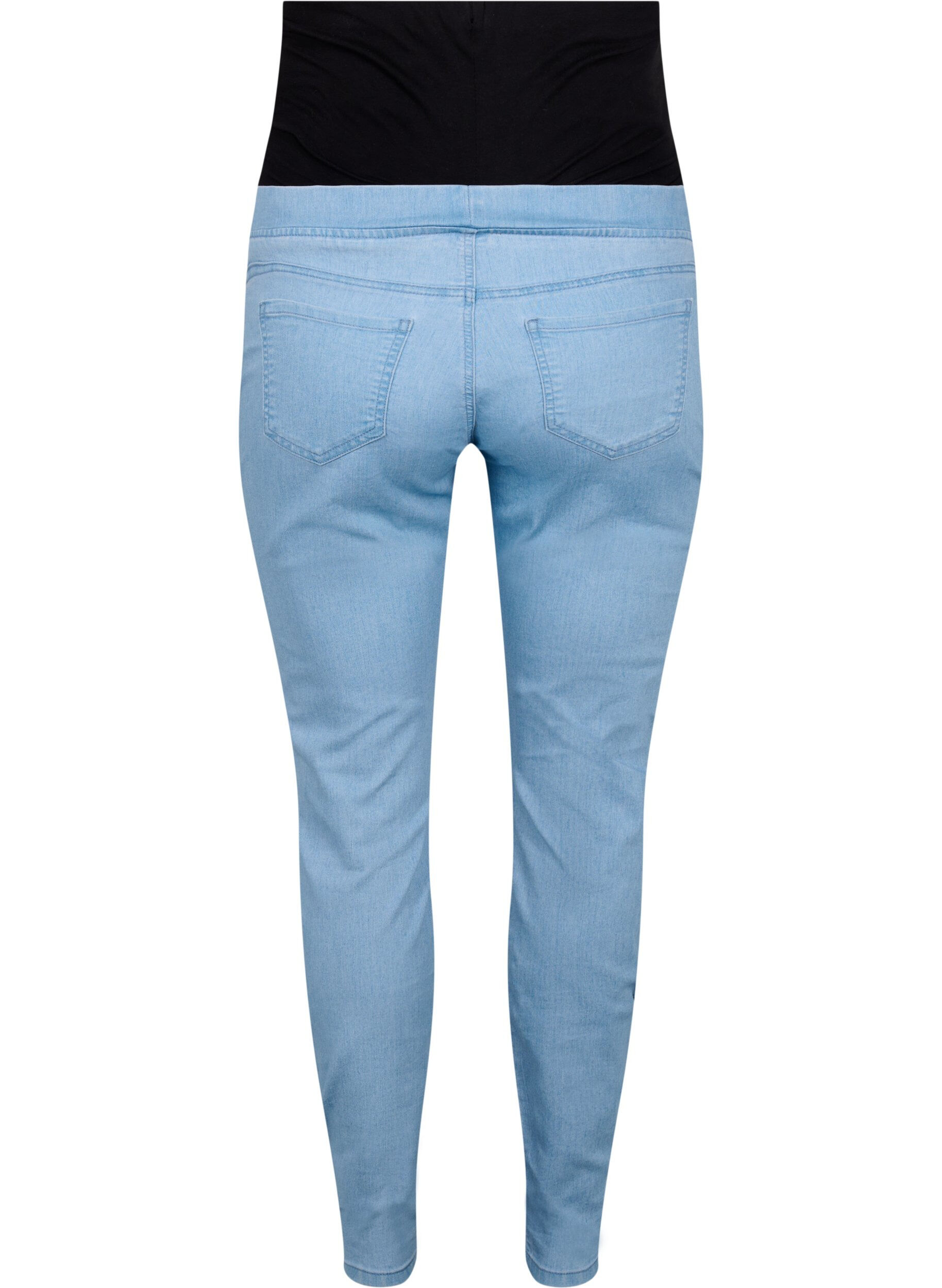 Zizzi Zwangerschapsjeggings met achterzakken, Blauw, Packshot image number 1