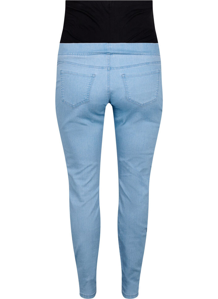 Zwangerschapsjeggings met achterzakken, Blauw, Packshot image number 1