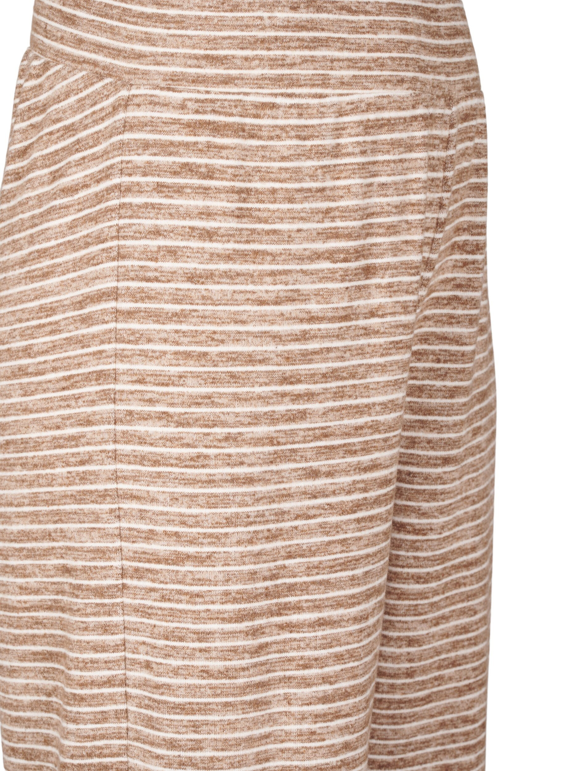 Zizzi Losse broek met elastische tailleband, Fondue Fudge, Packshot image number 2