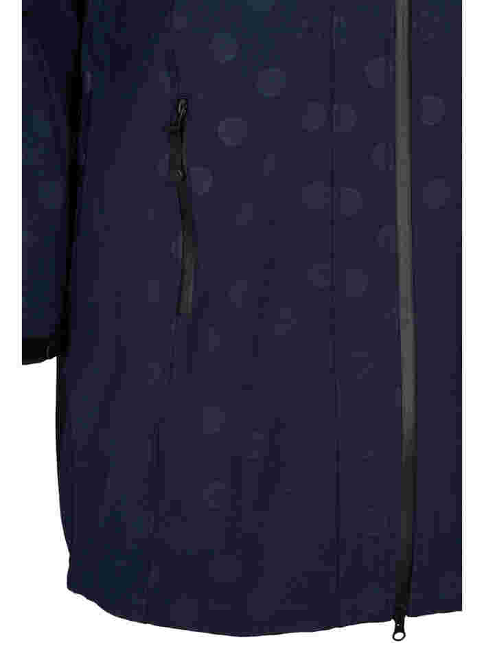 Softshell jas met afneembare capuchon, Navy, Packshot image number 3