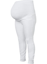 Zwangerschapsjeggingbroek van katoen, White