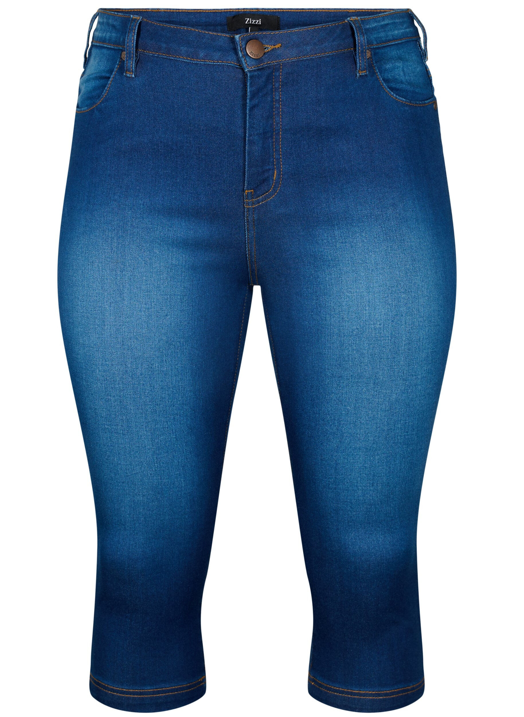 High waist Amy capri jeans met super slim fit