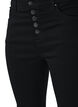 High-waisted Amy jeans met knoopsluiting, Black, Packshot image number 3