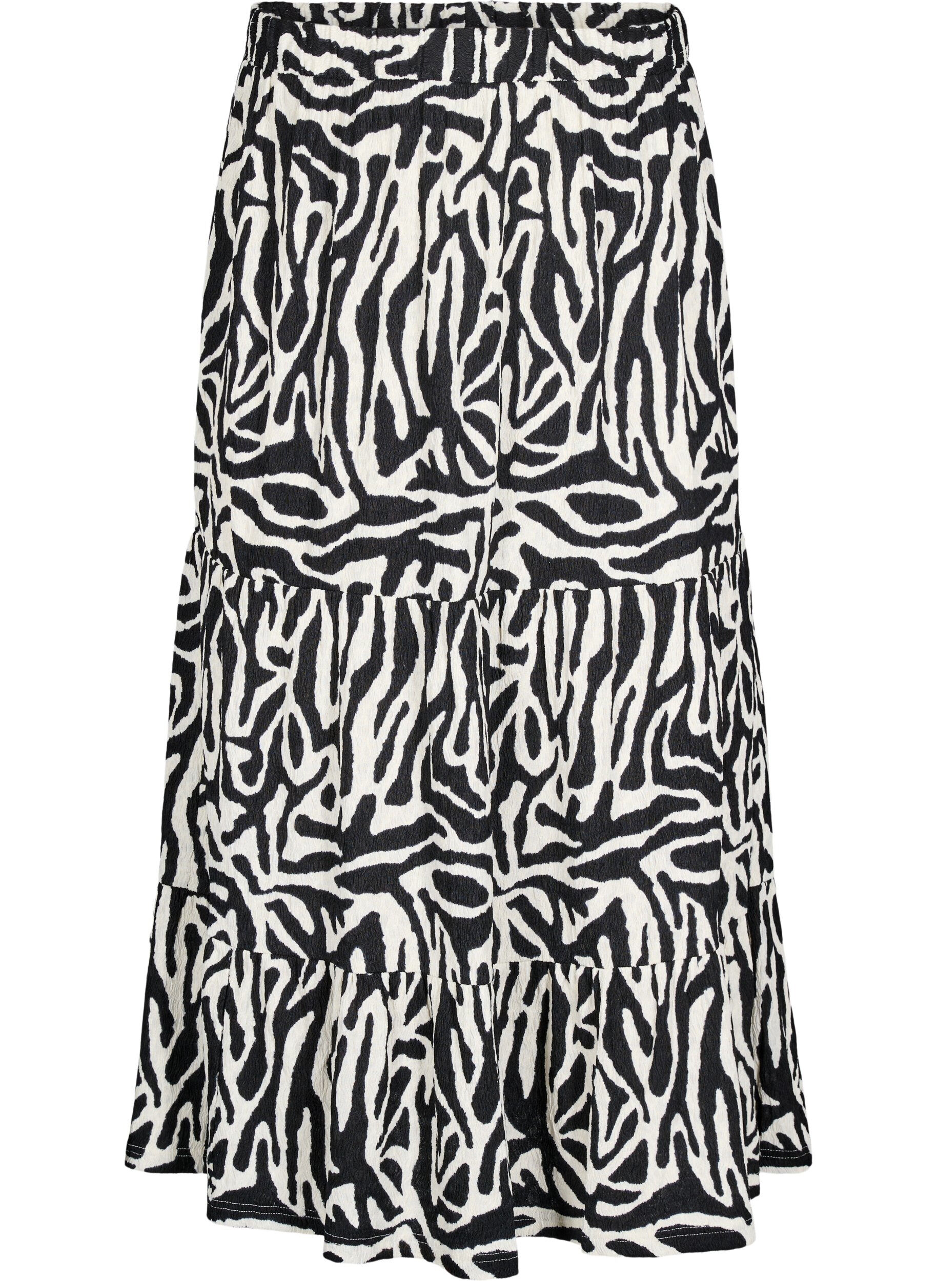 Lange rok met zebraprint