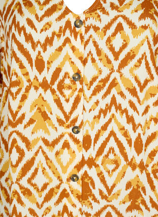 Viscose blouse met knopen, Amber Green Tribe, Packshot image number 2