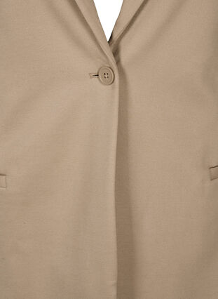 Eenvoudige blazer met knoopsluiting, Silver Mink, Packshot image number 2