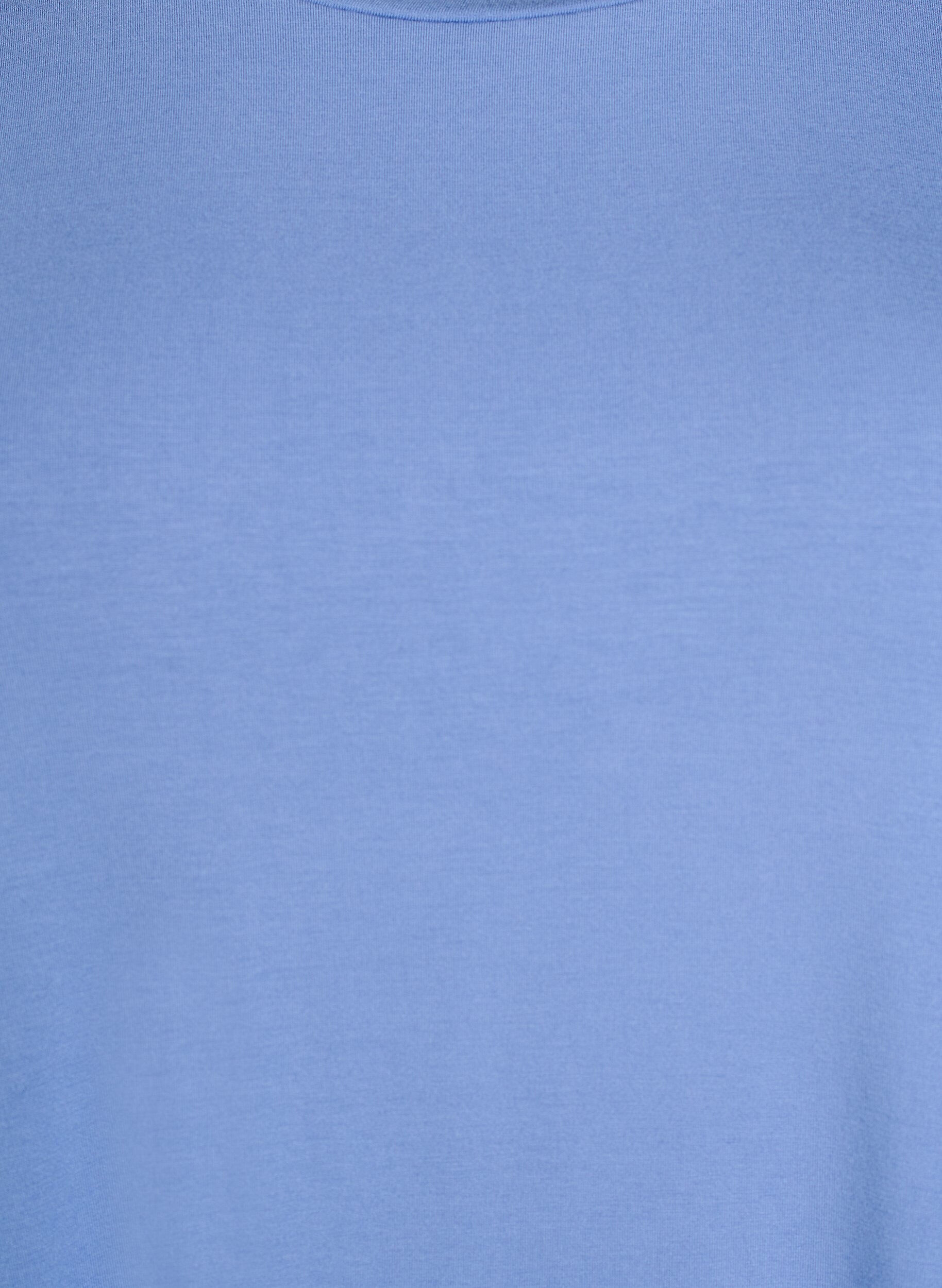 Zizzi Losse nacht T-shirt in viscose, Blauw, Packshot image number 2