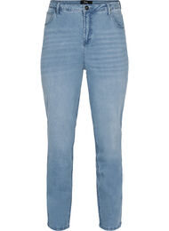 Jeans met extra hoge taille, Light blue