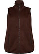 Vest met hoge hals en ritssluiting, Bruin, Packshot image number 0