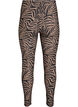 Viscose leggings met zebraprint, Bruin, Packshot image number 1