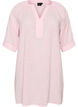 Katoenen tuniek met V-hals, Roze, Packshot image number 0