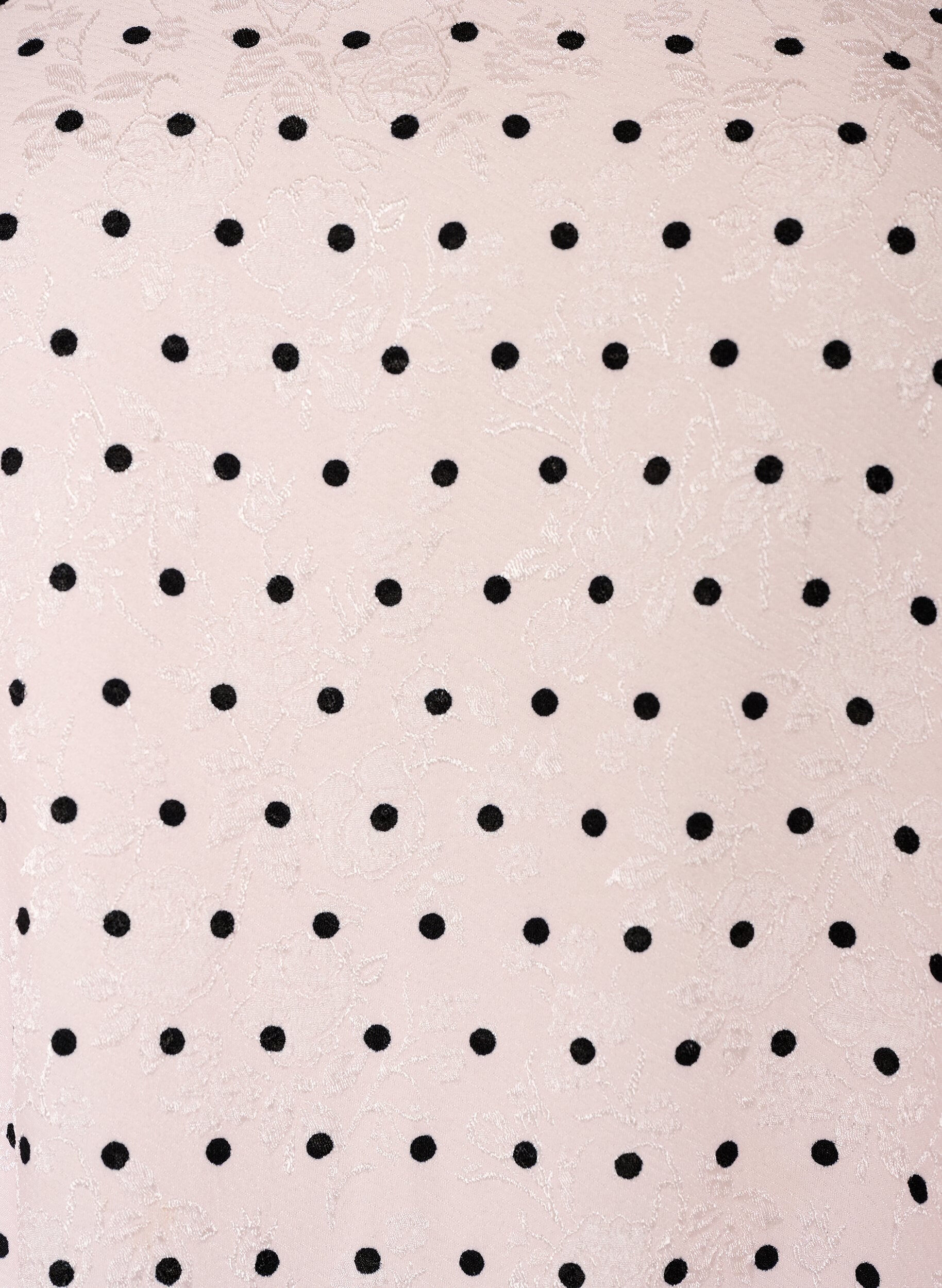 Zizzi Polkadot A-lijn jurk met ballonmouwen, Roze, Packshot image number 2