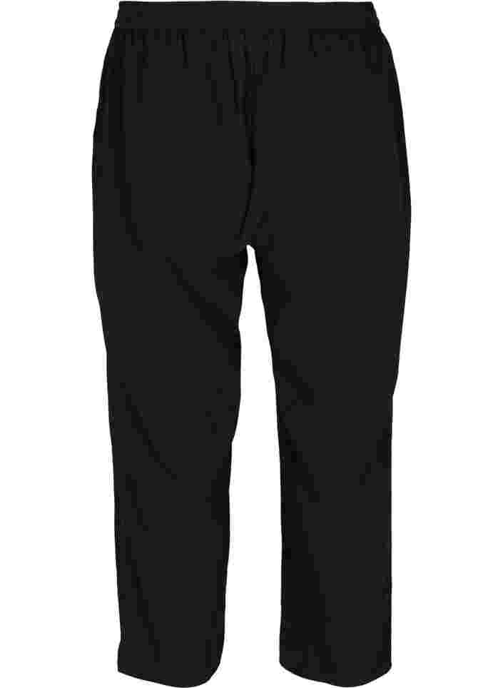 Cropped broek in katoen, Black, Packshot image number 1