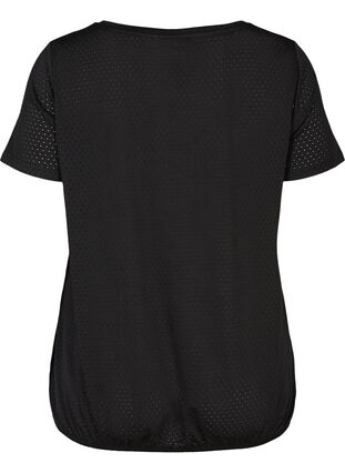 ﻿T-shirt met korte mouwen , Black, Packshot image number 1