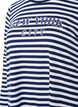 Gestreepte blouse met motief, White w.Navy Stripe, Packshot image number 2